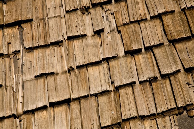 Cedar Shake Roof with Clear Sky