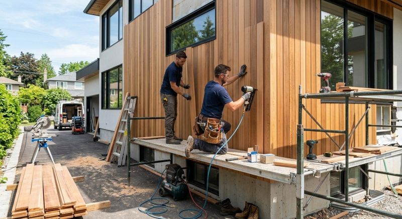 Wood Cladding Installation in Boston, MA